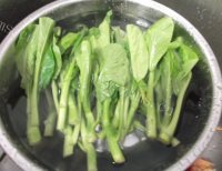 家常菜炒菜心做法图解1)