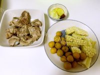 美味的板栗玉米烧排骨做法图解3)