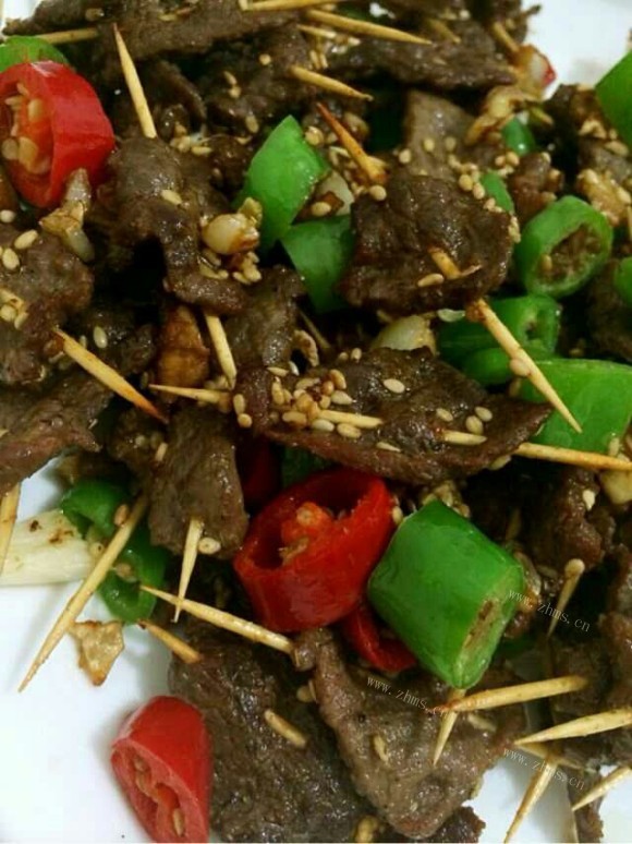 鲜美可口的牙签牛肉
