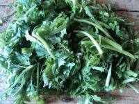 家常菜茼蒿炒豆腐做法图解2)