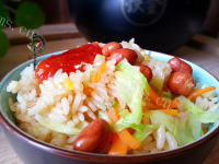美味九阳铁釜4.0试用-咸鱼饭做法图解11)