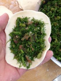自制茴香猪肉包做法图解9)