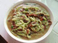 家常菜丝瓜炒肉丝