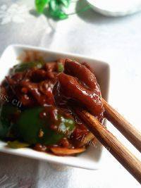 家常菜尖椒溜肥肠