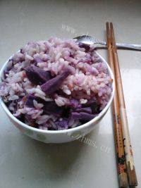 自己做的紫薯饭