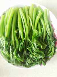 家常菜油淋菜心做法图解4)