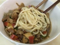 美味杏鲍菇打卤面做法图解10)