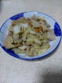 百吃不厌的白菜炒豆腐