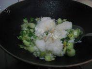 青菜炒饭做法图解4)