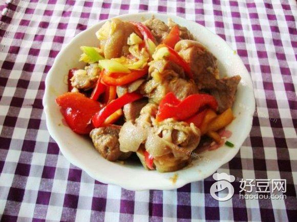 彩椒炒羊肉