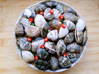肉末蚬子蒸豆腐做法图解14)