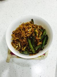 超级好吃的扁豆焖面做法图解9)