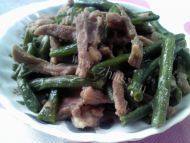 家常菜豆角炒瘦肉