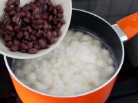 好吃的蜜红豆酒酿元宵做法图解7)