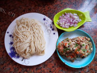 美味的肉末拌面做法图解1)