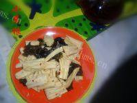 家常菜凉拌木耳腐竹