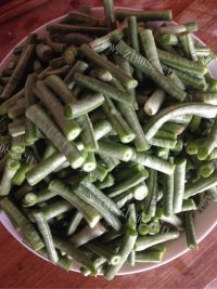 好吃的干煸豆角做法图解1)