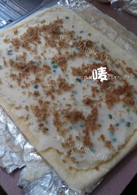 自制肉松蛋糕卷做法图解9)