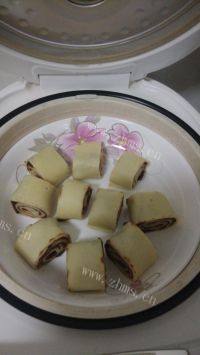 鸡蛋豆沙卷做法图解7)