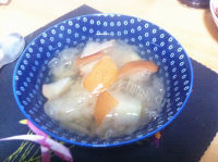 美味的冰糖银耳炖雪梨