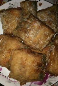 美味的油炸带鱼