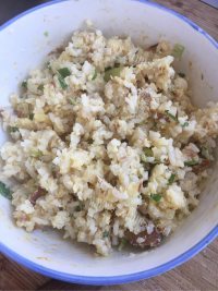 方便的微波炉蛋炒饭做法图解7)