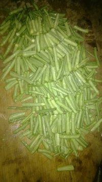 简单的豆角炒鸡蛋做法图解2)