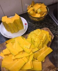 美味的炸南瓜饼做法图解1)