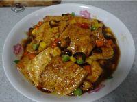 家常菜五彩豆腐