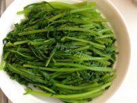 家常菜白灼茼蒿做法图解4)
