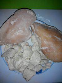 照烧鸡肉花生素肉做法图解1)