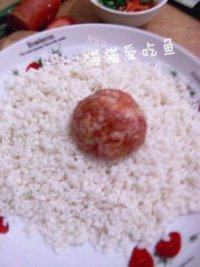 香软的珍珠糯米丸子做法图解7)