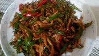 家常菜尖椒肉丝