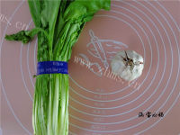 家常菜蒜香油麦菜做法图解1)