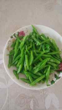 家常菜清炒豆角做法图解2)