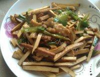 家常菜香干炒肉片