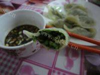 自己做的韭菜鸡蛋水饺