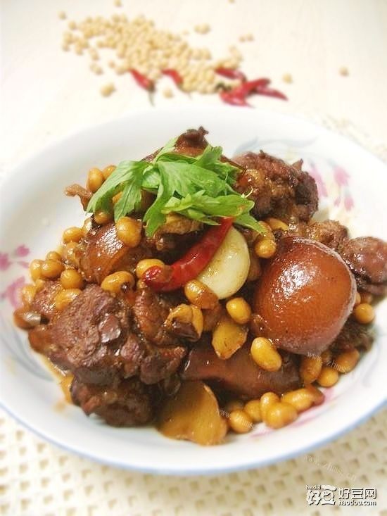 红烧黄豆猪蹄
