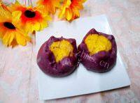 紫薯南瓜开花馒头的做法图解八