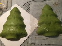 家常抹茶酸奶圣诞树蛋糕做法图解15)