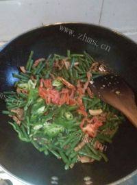 家常菜豆角炒肉丝做法图解5)