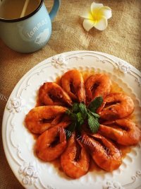 美味的茄汁大虾