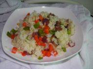 美味的胡萝卜青椒炒饭