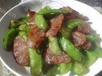 简单版荷兰豆炒腊肠