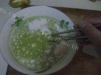 青菜鸡蛋饼自制做法图解9)