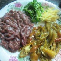 家常菜酸辣猪肝做法图解2)