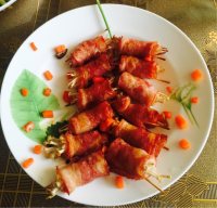 自制培根金针菇