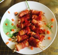 自制培根金针菇
