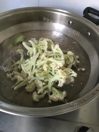 蒜香蠔油有机花菜做法图解4)