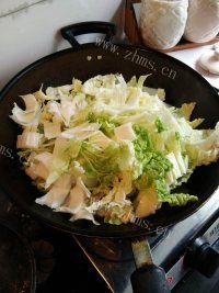 炒白菜做法图解5)